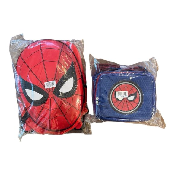 NWT Disney Store Spider-Man Marvel Comics Backpack & Lunchbox Set – New - Picture 6 of 8